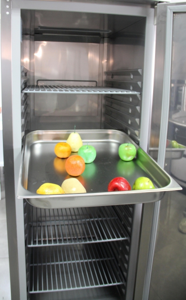 Edelstahl-Kühlschrank mit Monoblock-System, 1 Tür, 690x840x2100